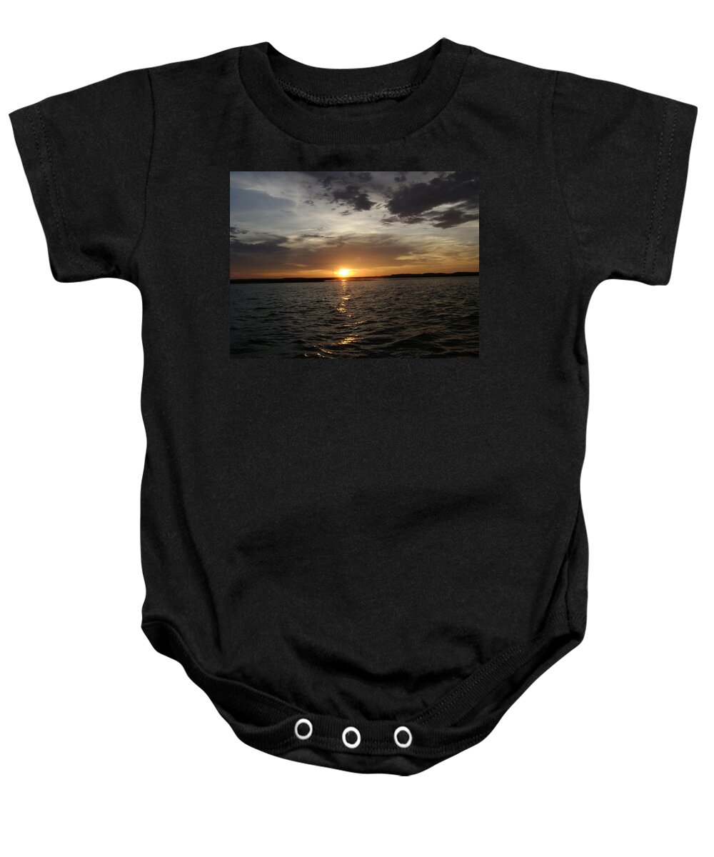 Sunset Baby Onesie featuring the photograph Florida Sunset by Al Griffin