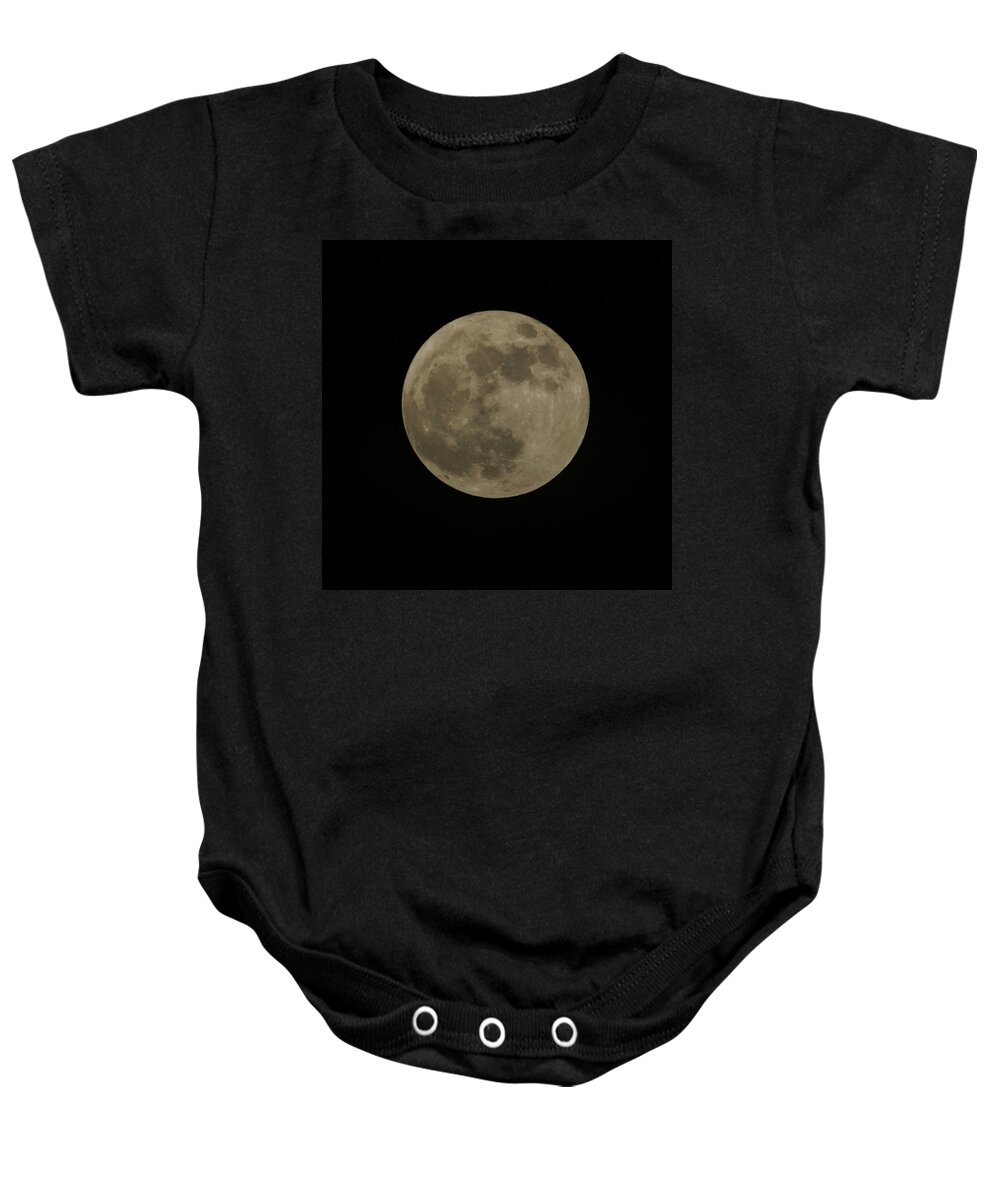 Moon Baby Onesie featuring the photograph Full Moon 5-5-2012 by Ernest Echols