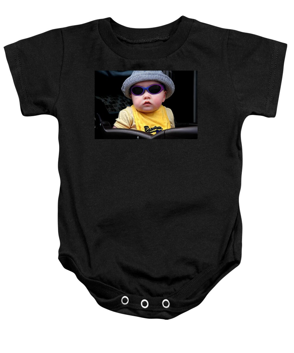 Acrylic Prints Baby Onesie featuring the photograph Greyson - So Cool by John Herzog
