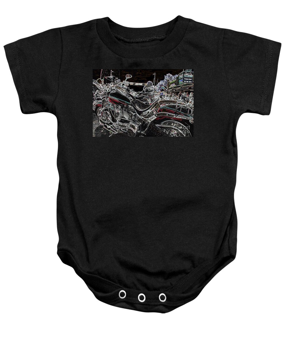 Harley Davidson Baby Onesie featuring the photograph Harley Davidson Style 3 by Anthony Wilkening