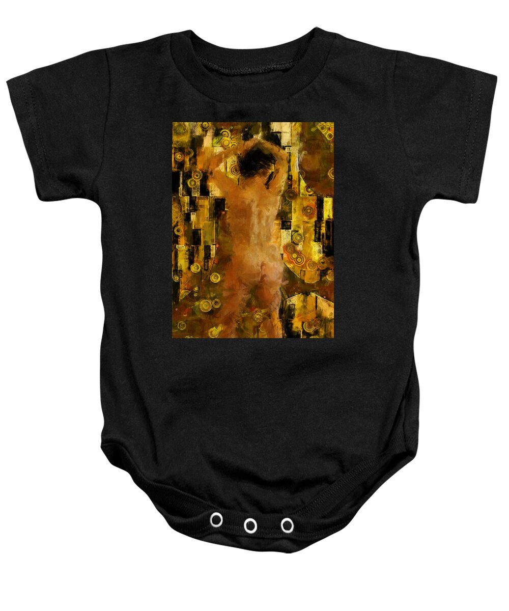 Nude Baby Onesie featuring the photograph I'm Waiting For You  Female by Kurt Van Wagner