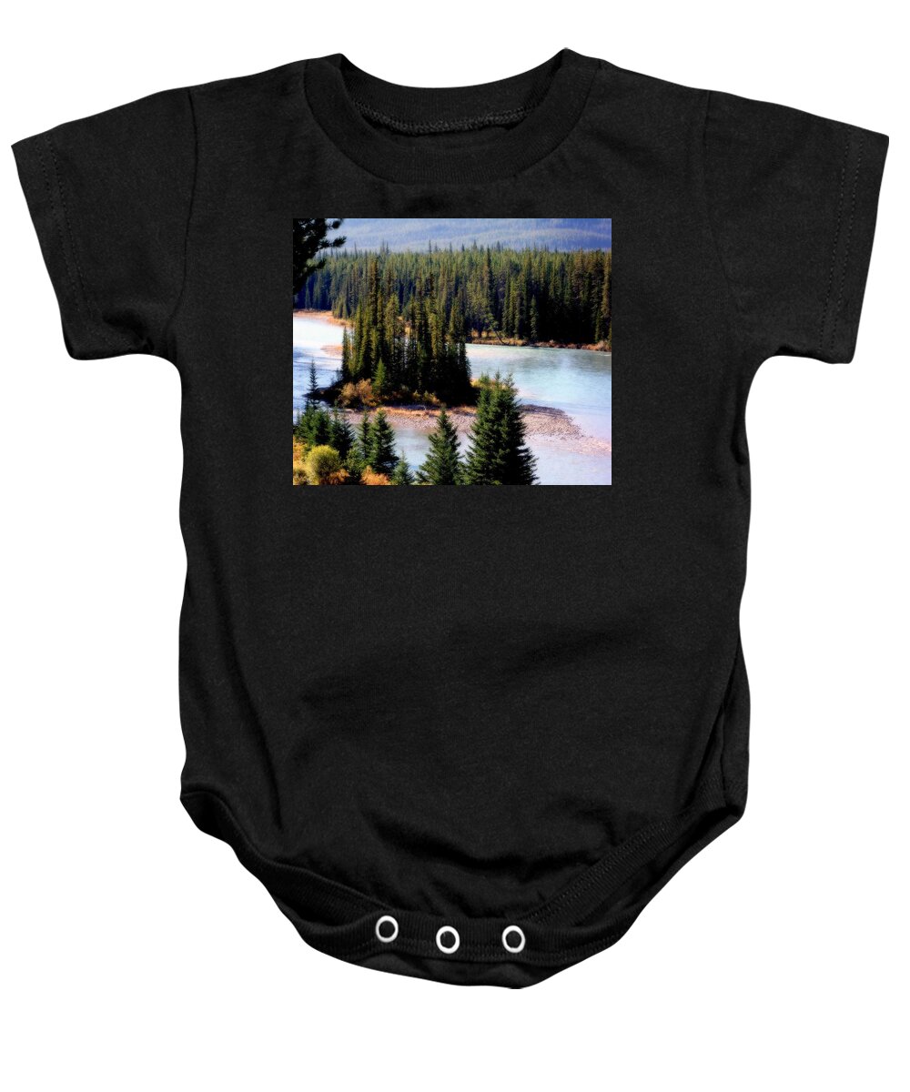 Water Baby Onesie featuring the photograph ISLANDS in the STREAM by Karen Wiles