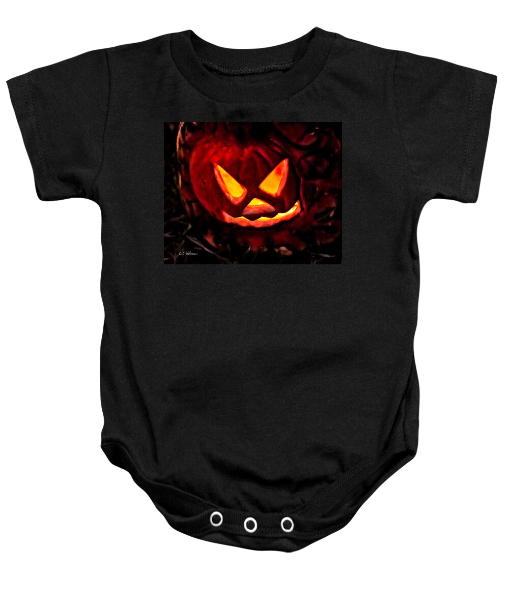 Halloween Baby Onesie featuring the photograph Jack-O-Lantern by Christopher Holmes