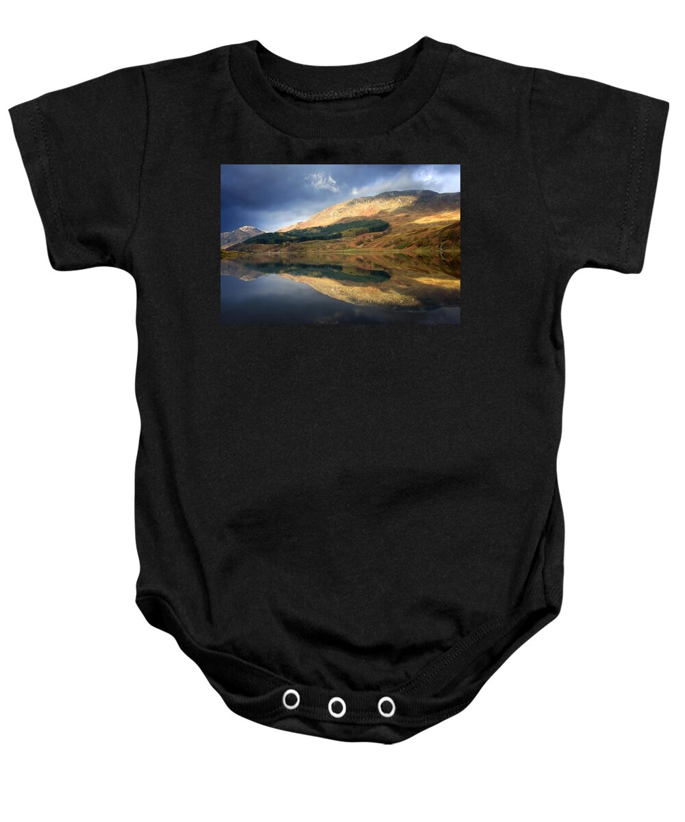 Beauty In Nature Baby Onesie featuring the photograph Loch Lobhair, Scotland by John Short