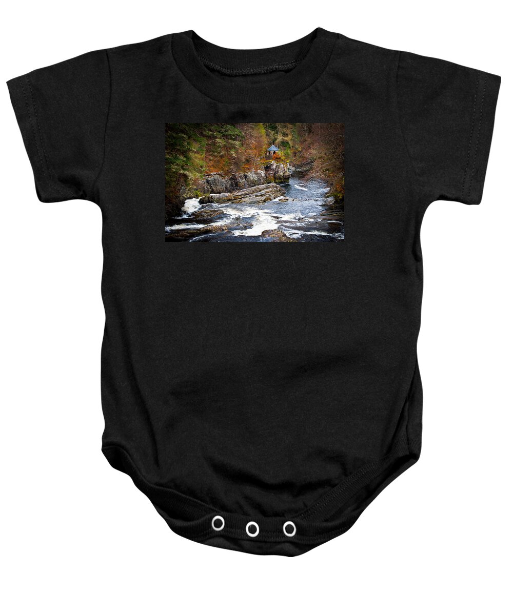 Scotland Baby Onesie featuring the photograph River of Falls by Chris Boulton