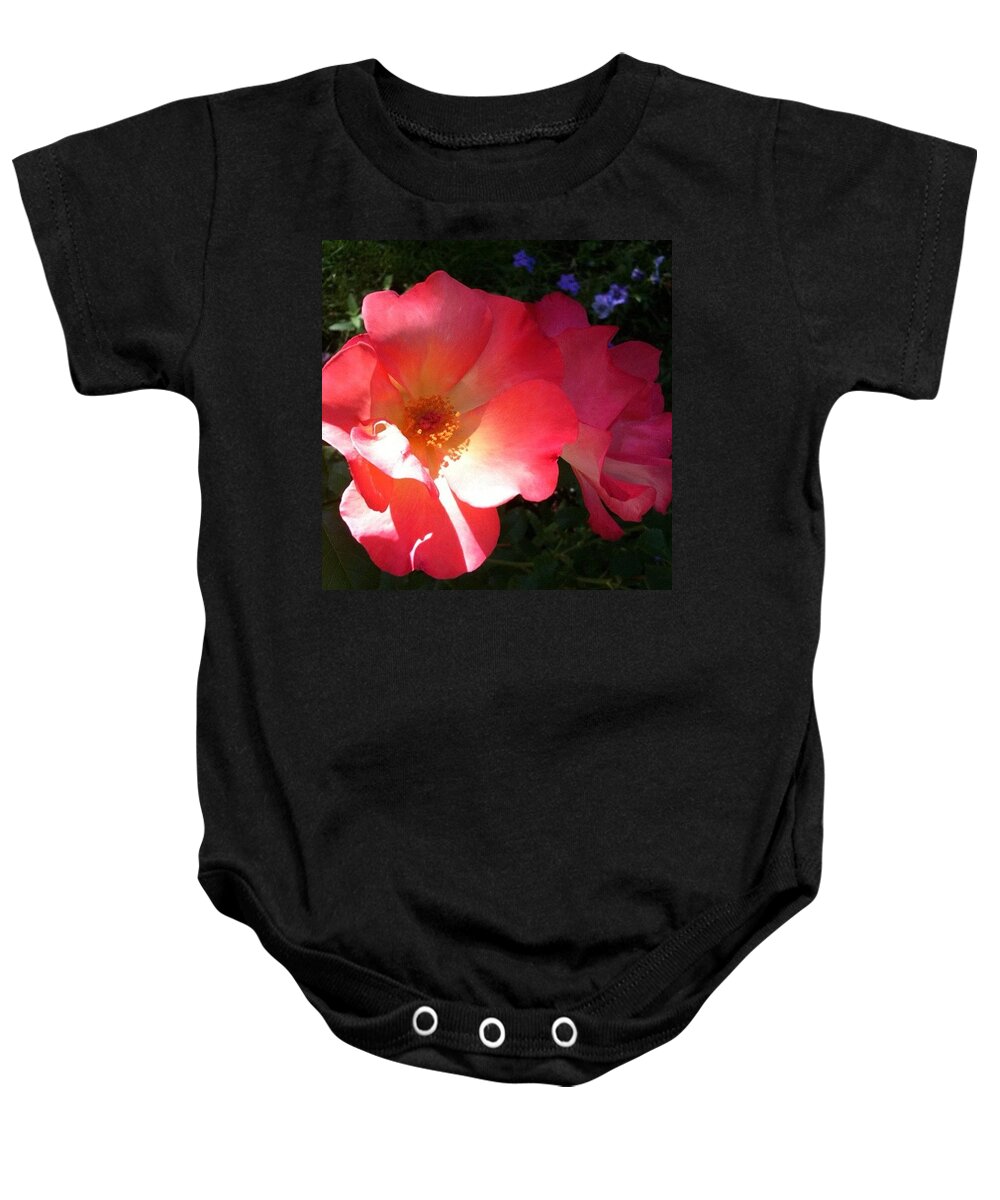 Roses Baby Onesie featuring the photograph Rose Duet by Anna Porter