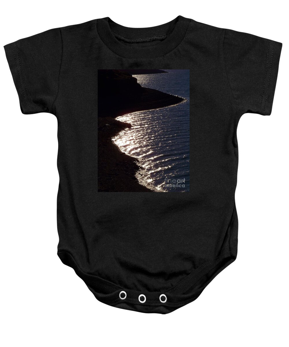 Water Baby Onesie featuring the photograph Shining Shoreline by Dorrene BrownButterfield
