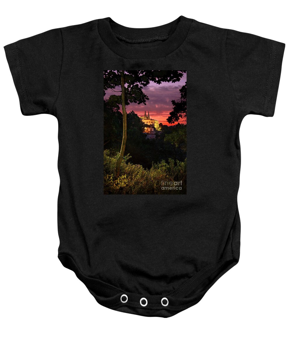 Ancient Baby Onesie featuring the photograph Sintra Palace by Carlos Caetano