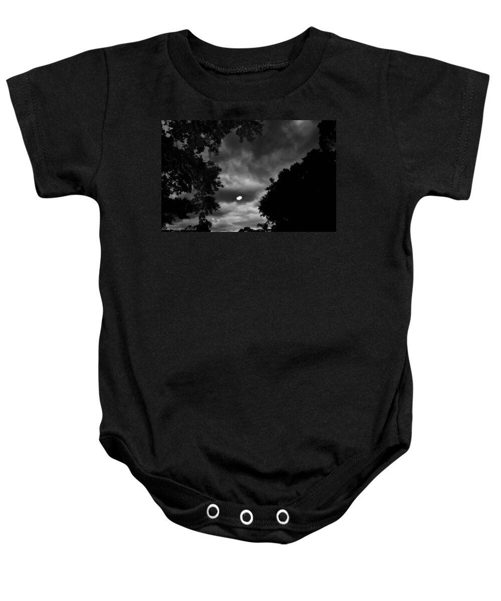 Clouds Baby Onesie featuring the photograph Spooky Night by Shannon Harrington