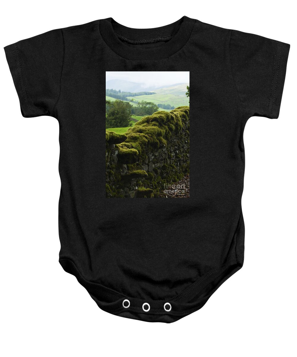 Britain Baby Onesie featuring the photograph Stone wall by Andrew Michael