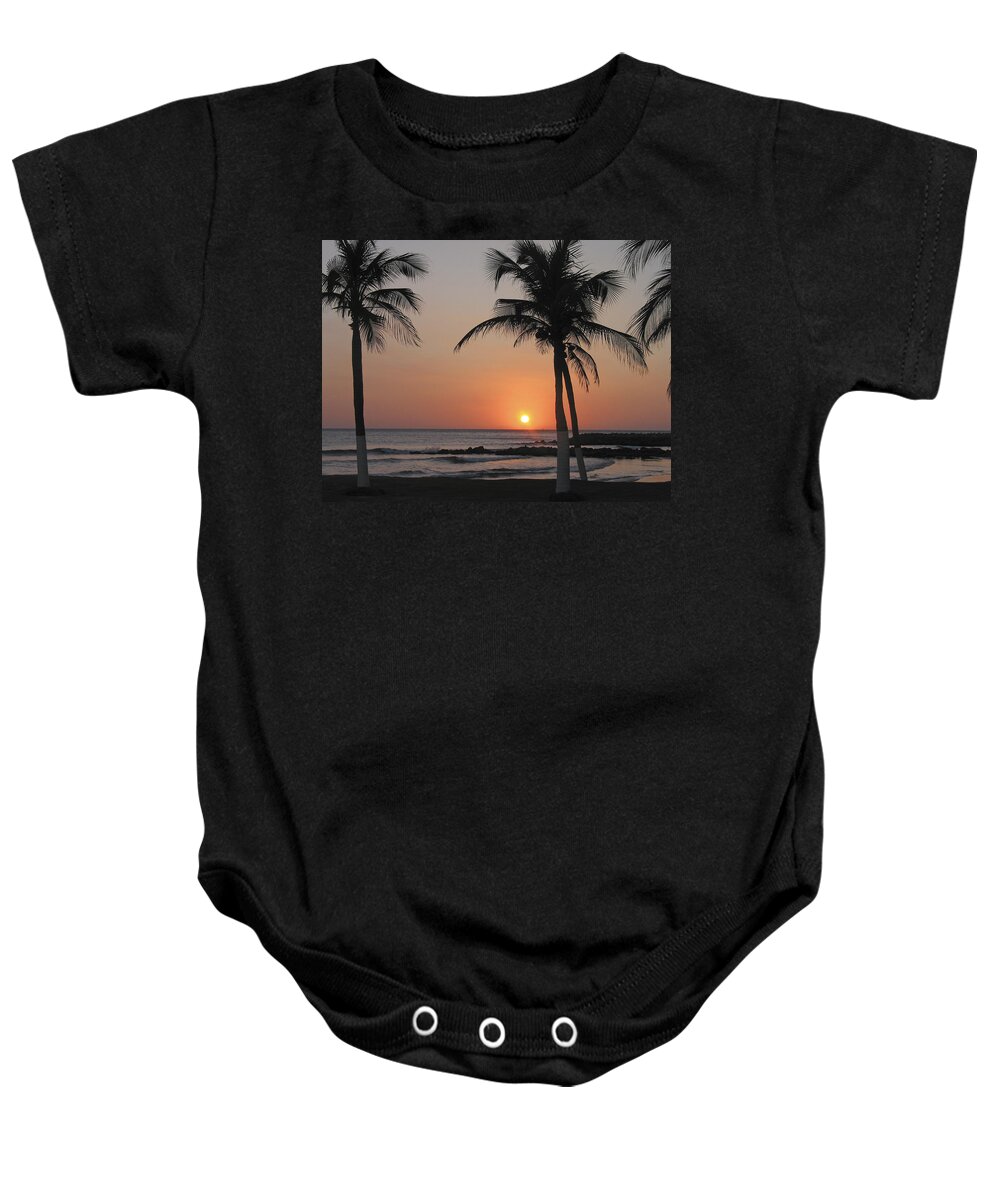Columbia Baby Onesie featuring the photograph Sunset by David Gleeson