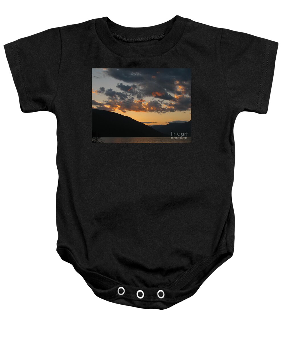 Sunset Baby Onesie featuring the photograph Sunset by Leone Lund