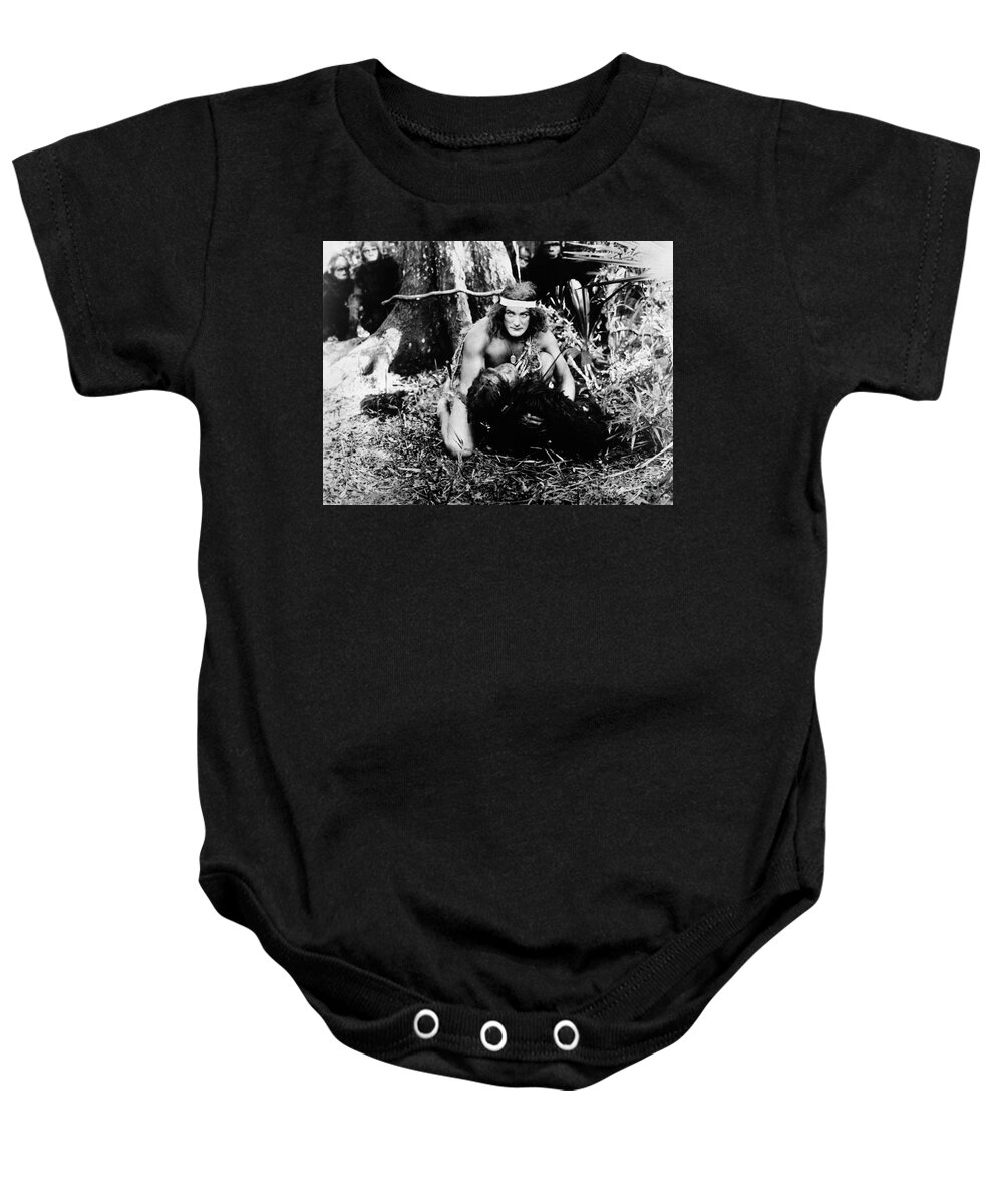 1918 Baby Onesie featuring the photograph Tarzan Of The Apes, 1918 by Granger