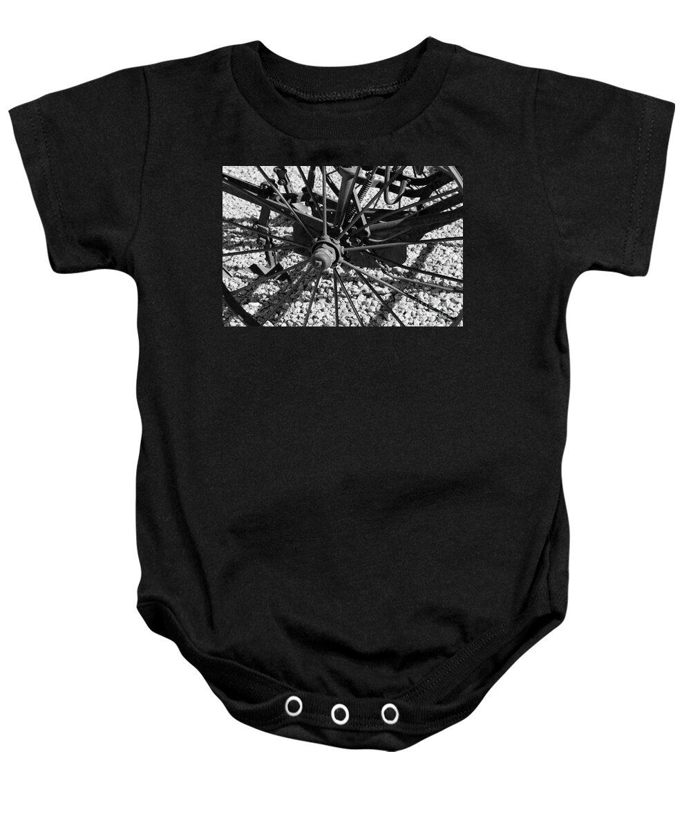 Wheel Baby Onesie featuring the photograph The Wheel by Pamela Walrath