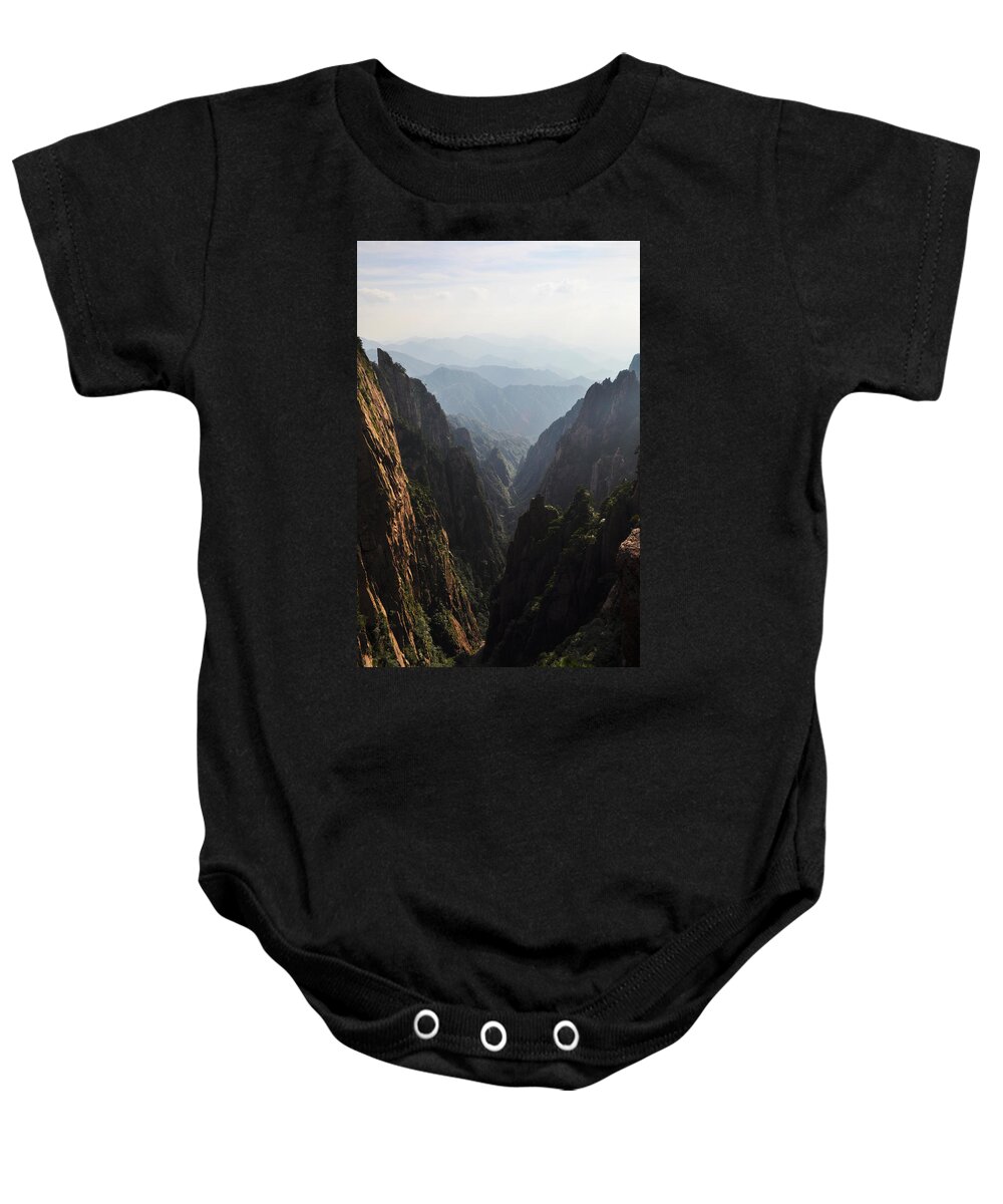 China Baby Onesie featuring the photograph Valley in Huangshan by Jason Chu