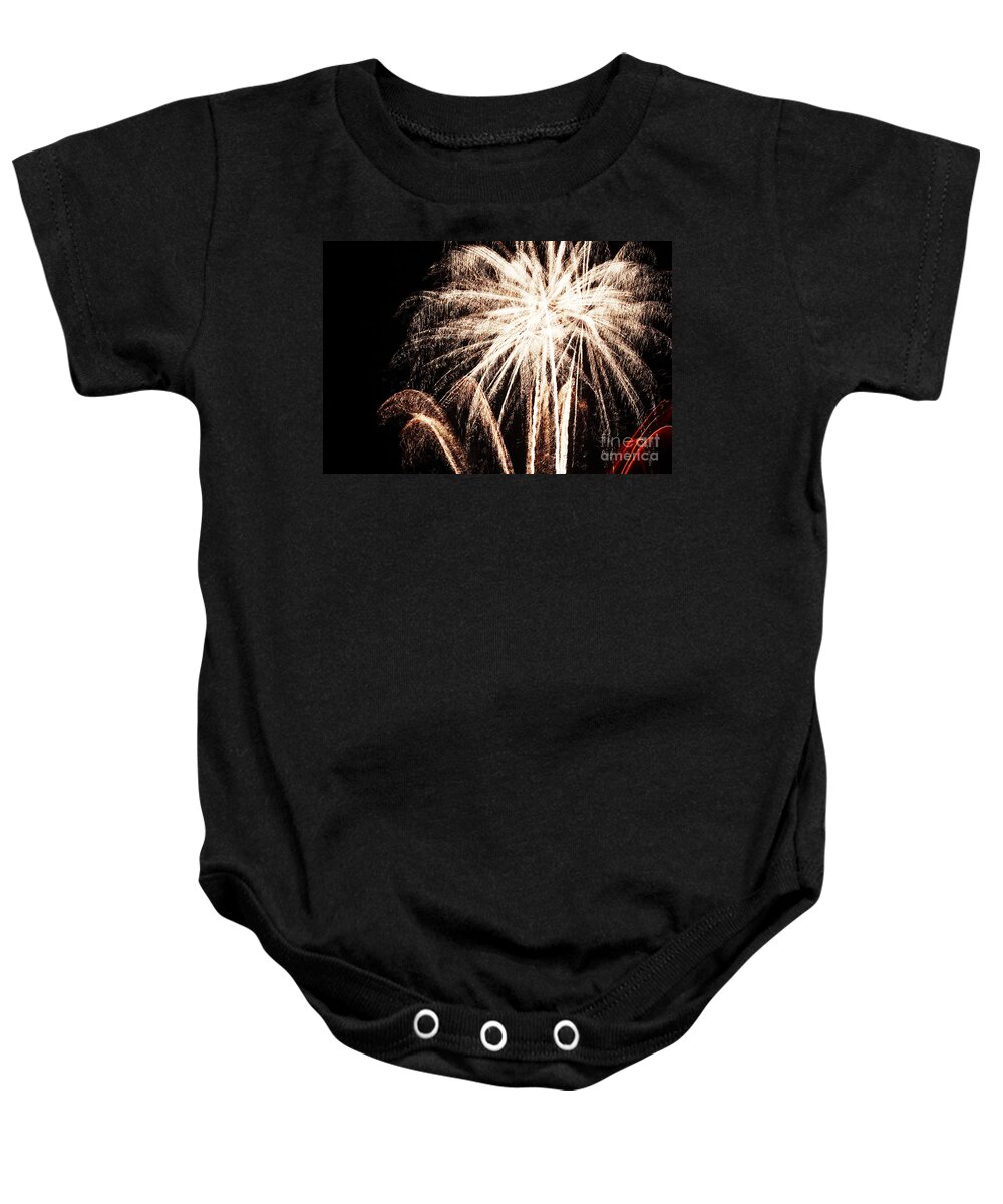 Fireworks Baby Onesie featuring the photograph White explosion by Agusti Pardo Rossello