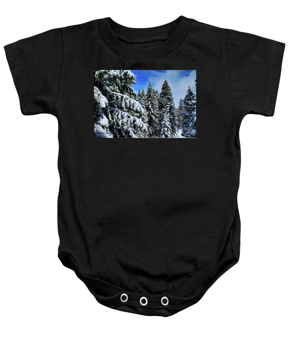 Snow Baby Onesie featuring the photograph Yosemite Snow by Sue Karski