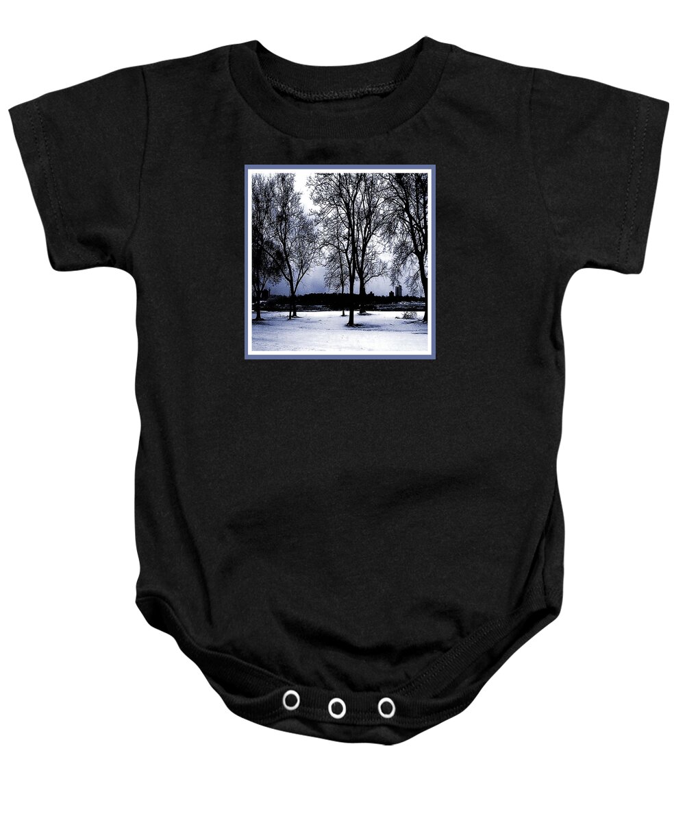 Photograph Baby Onesie featuring the photograph Winter's beauty 101 by Iris Gelbart