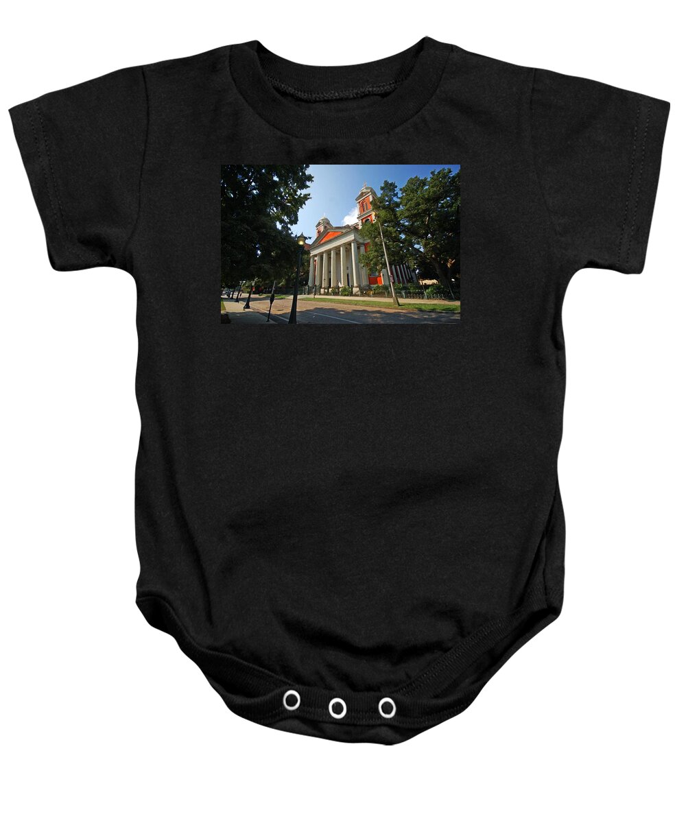Mobile Baby Onesie featuring the digital art Cathedral Basilica of the Immaculate Conception #1 by Michael Thomas