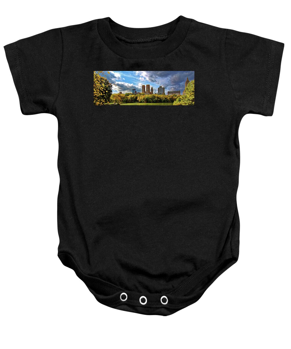 Central Park Baby Onesie featuring the photograph Central Park by Doolittle Photography and Art