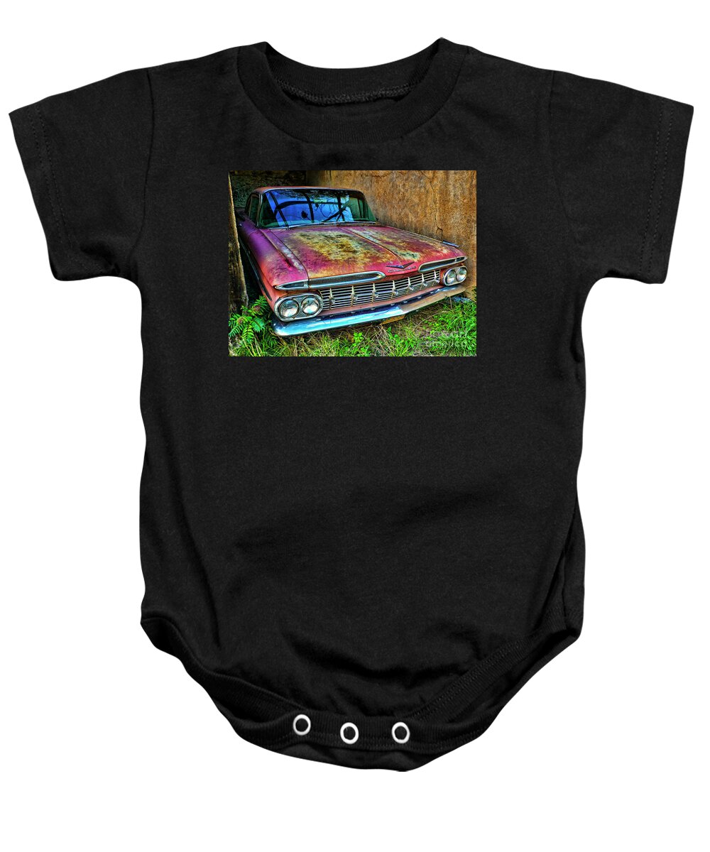 Chevrolet Baby Onesie featuring the photograph Classic Chevy #1 by Charlene Mitchell