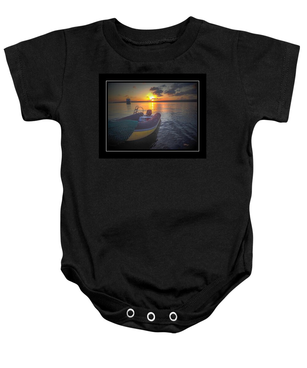 Sunset Baby Onesie featuring the photograph Day's End #1 by Will Wagner