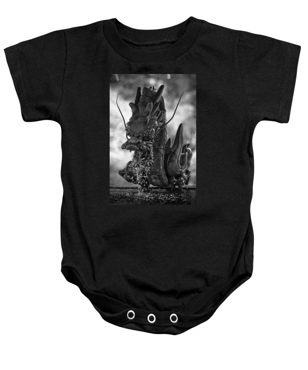 Faa Baby Onesie featuring the photograph Japanese Water Dragon #1 by Sebastian Musial