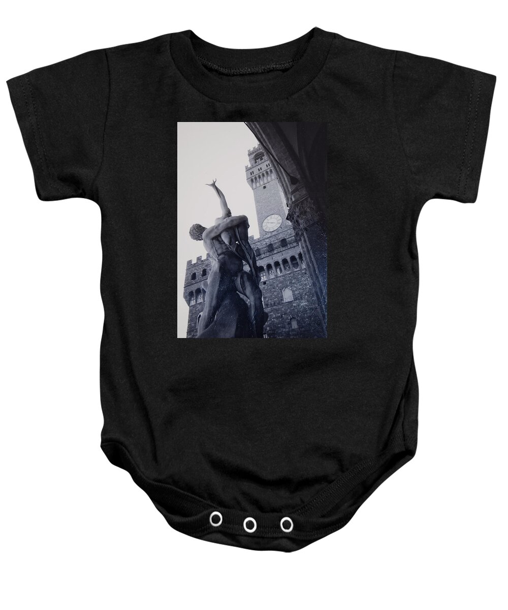Florence Baby Onesie featuring the photograph Palazzo Vecchio #3 by Kurt Hausmann