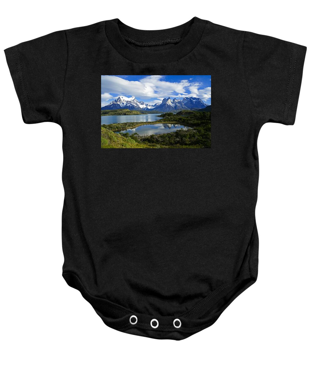 Patagonia Baby Onesie featuring the photograph Springtime in Patagonia #1 by Michele Burgess