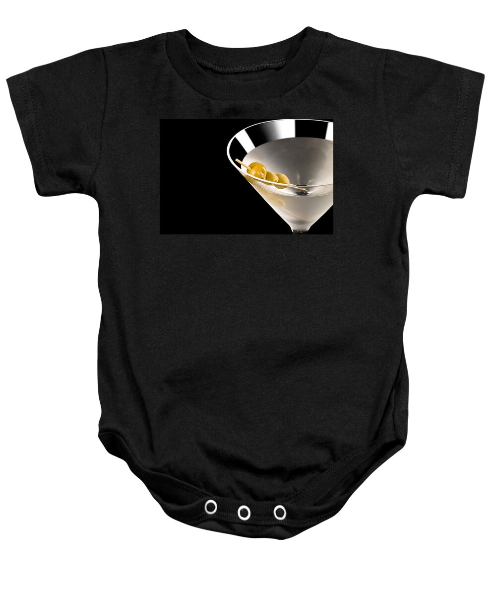 Alcohol Baby Onesie featuring the photograph Vodka Martini #1 by U Schade
