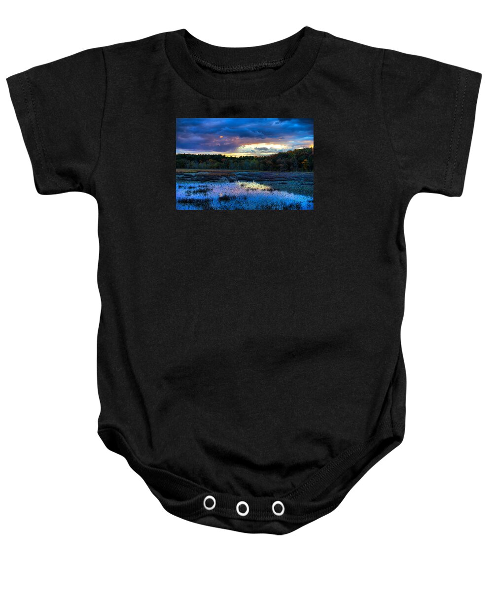 Sunset Baby Onesie featuring the photograph Colorful Autumn Sunset #2 by Lilia S