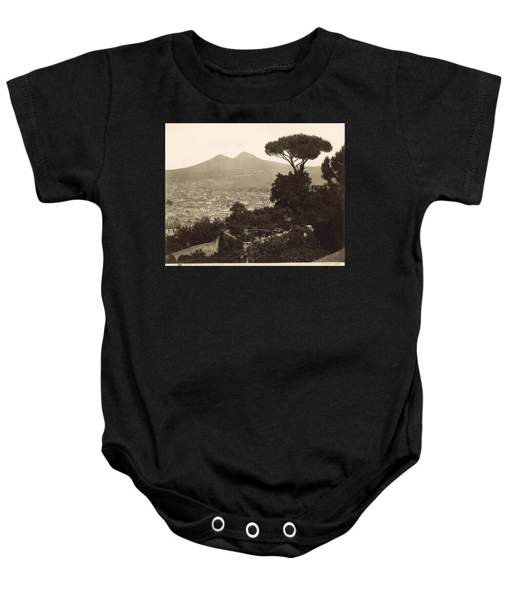 1890 Baby Onesie featuring the photograph Naples: Mt. Vesuvius #2 by Granger
