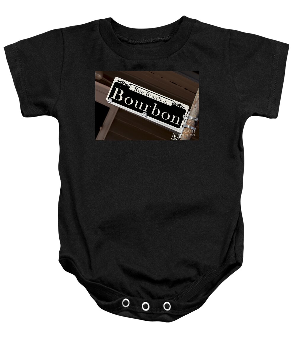 New Orleans Baby Onesie featuring the photograph Rue Bourbon Street - New Orleans #2 by Anthony Totah