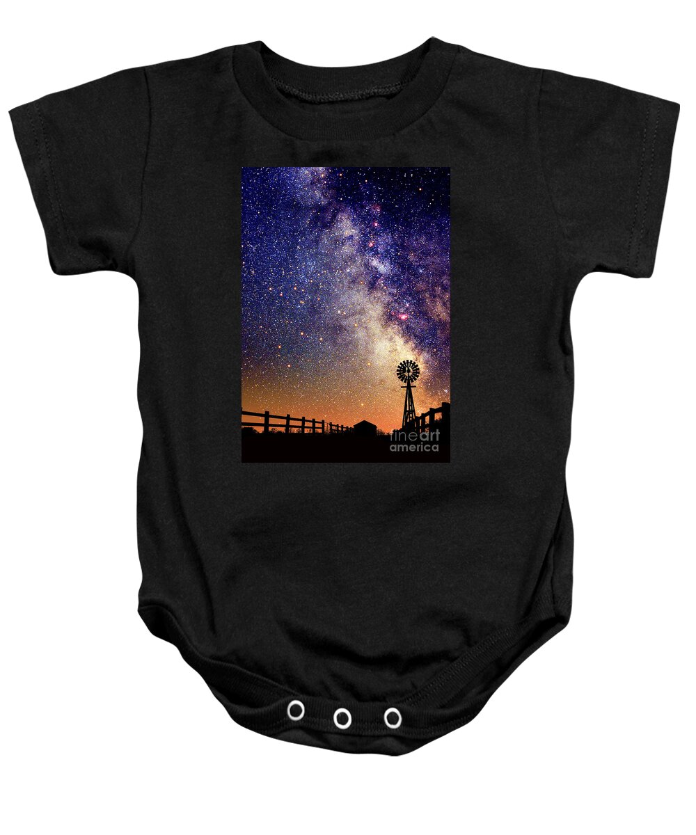 Astronomy Baby Onesie featuring the photograph Night Sky #5 by Larry Landolfi