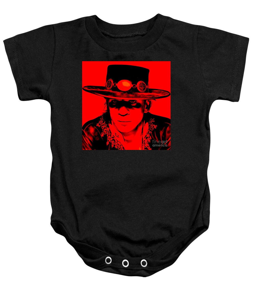 Stevie Ray Vaughan Baby Onesie featuring the mixed media Stevie Ray Vaughan Collection #9 by Marvin Blaine
