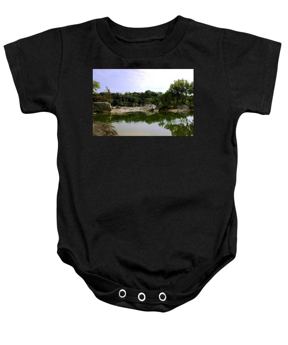 James Smullins Baby Onesie featuring the photograph Pedernales falls #10 by James Smullins