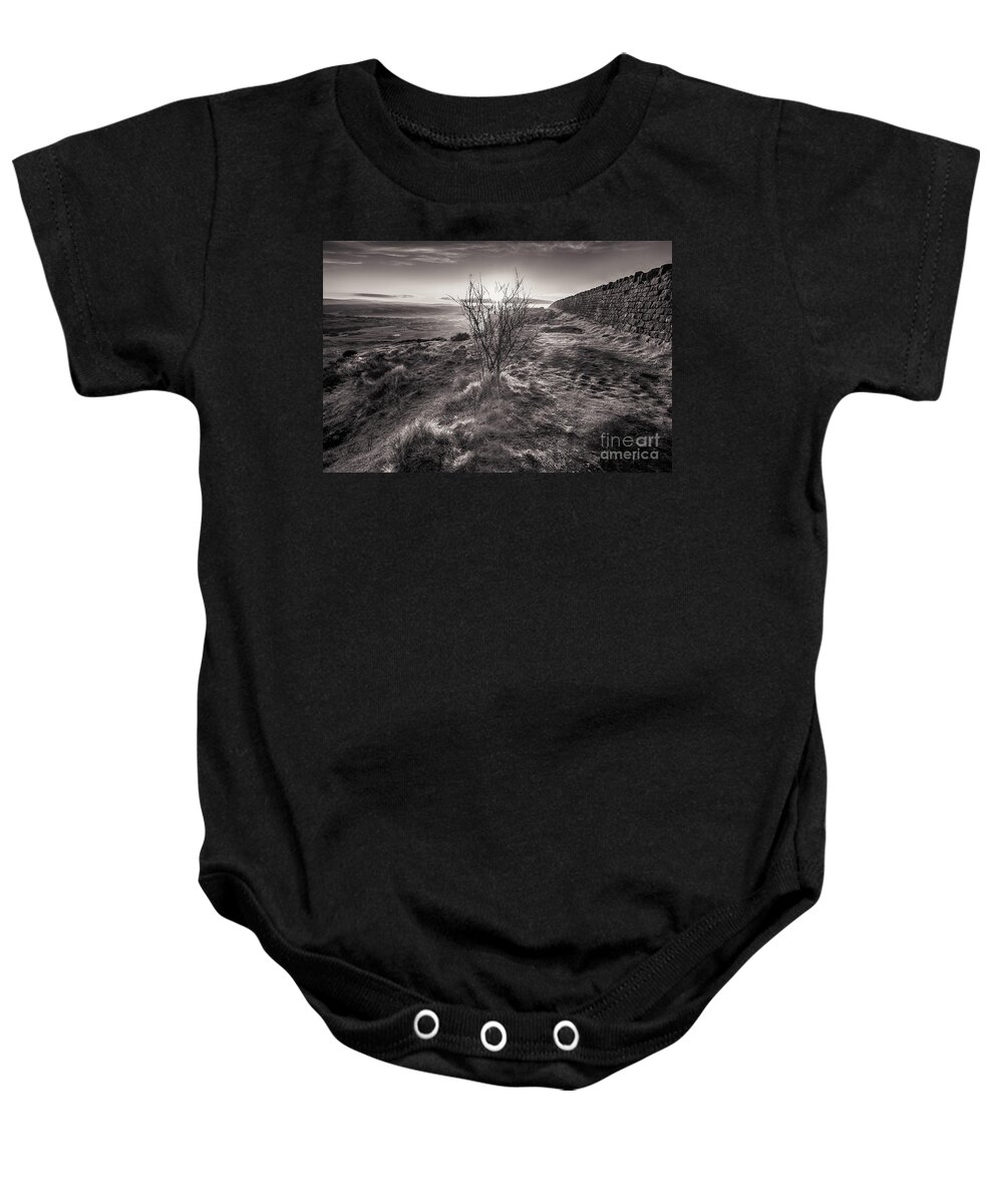 Cowling Baby Onesie featuring the photograph Sunrise in Cowling on last day of April #9 by Mariusz Talarek