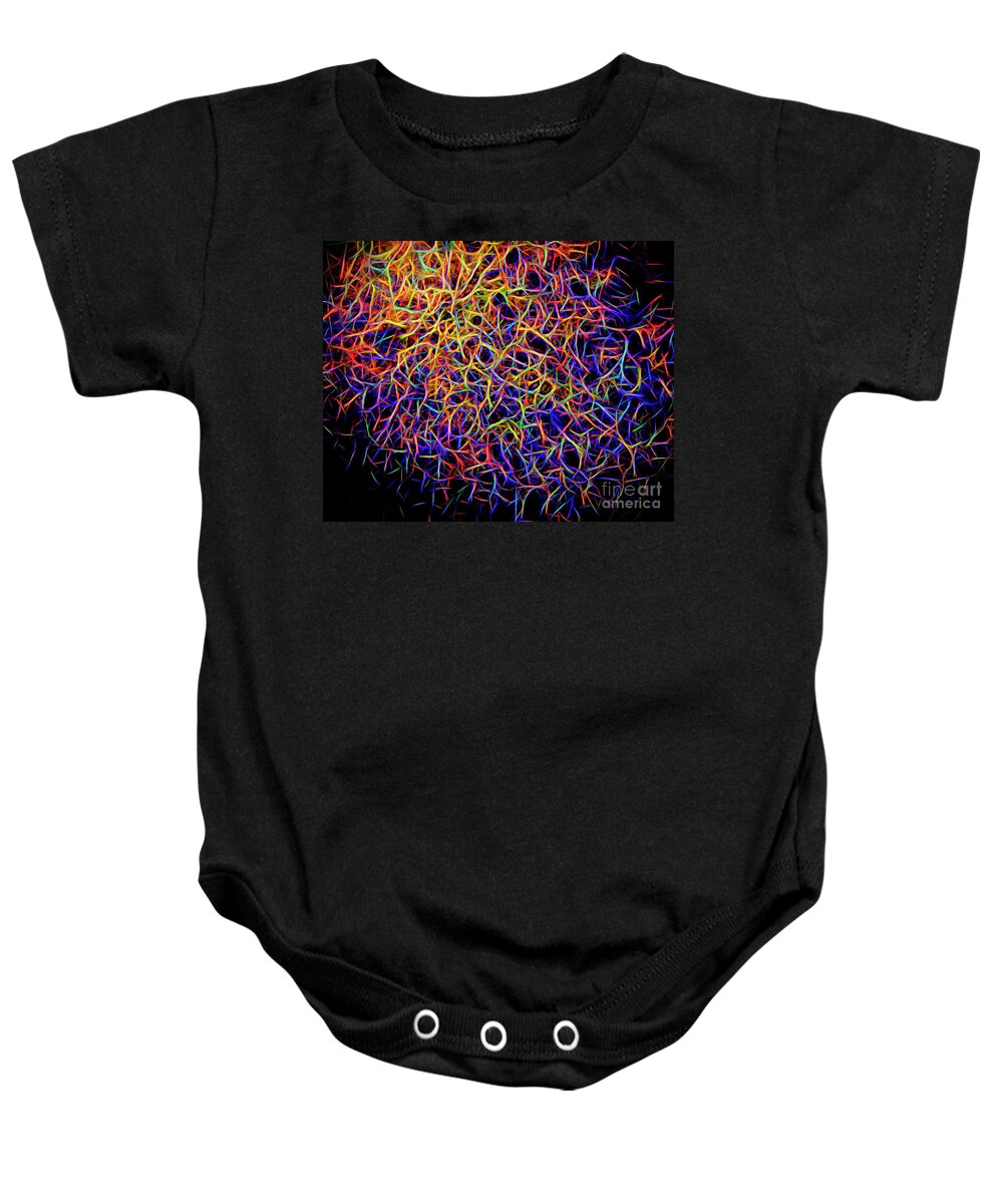 Nag004372 Baby Onesie featuring the digital art A Crowded Space by Edmund Nagele FRPS