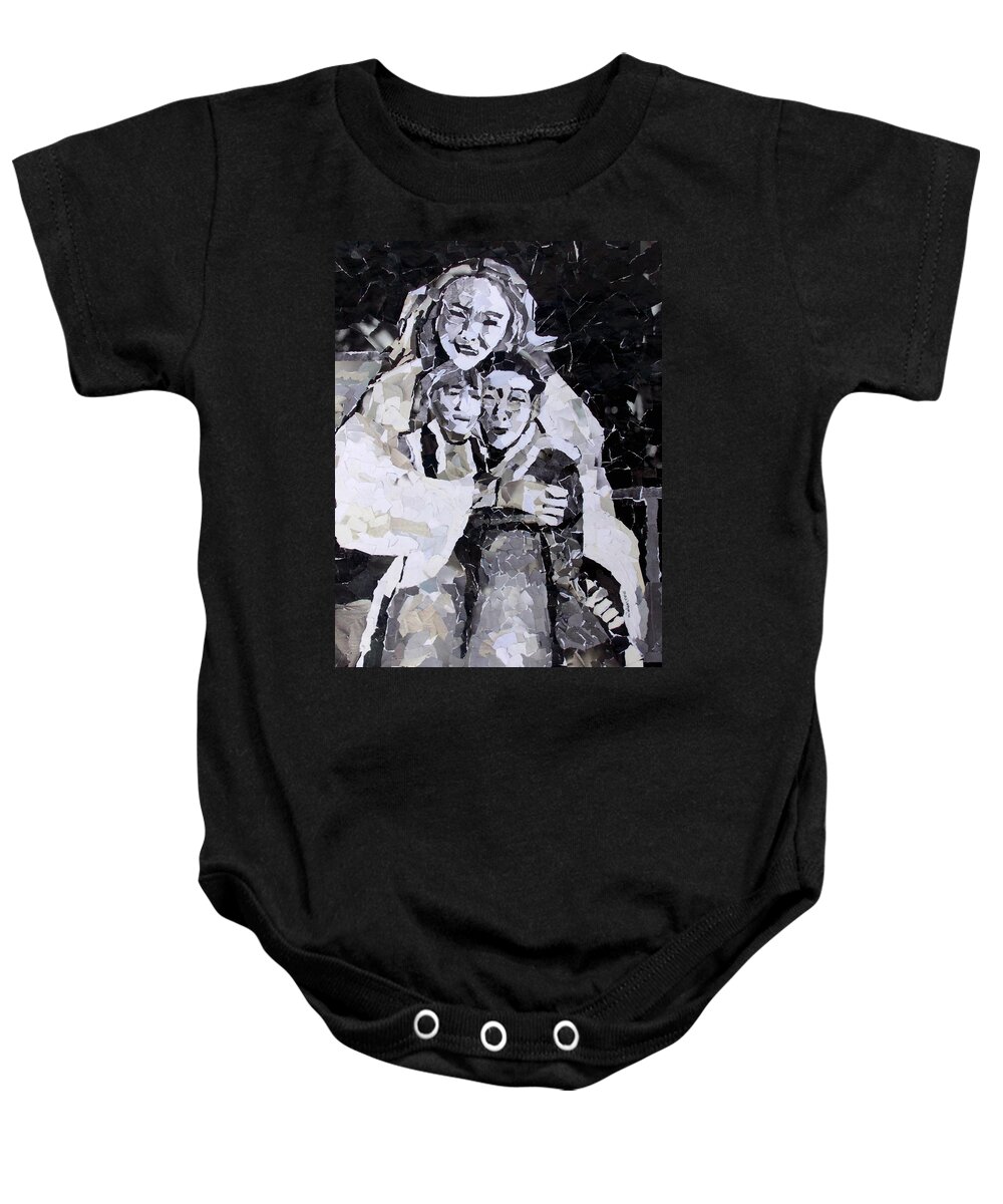 Mom Baby Onesie featuring the mixed media A Mother's Love by Shana Rowe Jackson