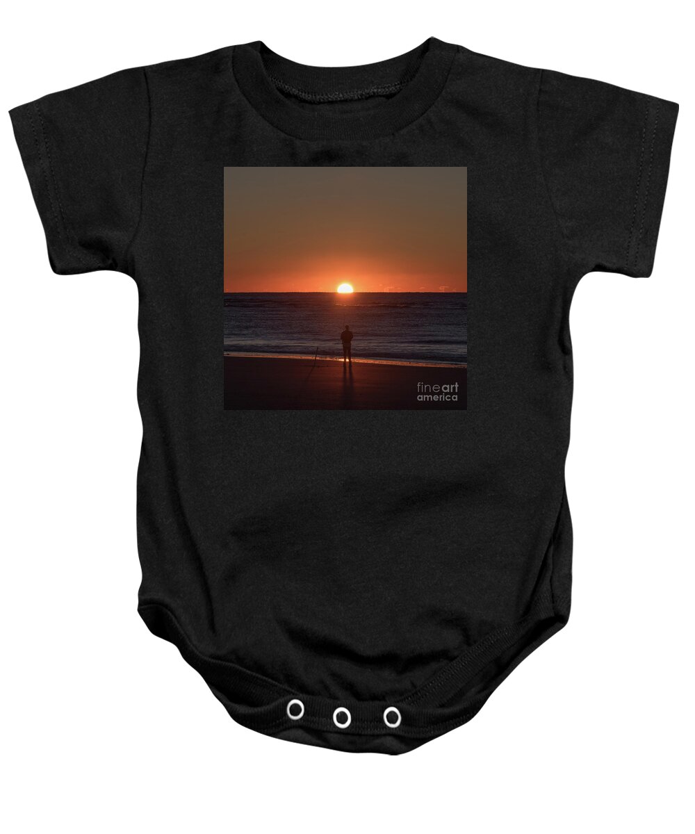 Folly Beach Baby Onesie featuring the photograph A New Day by Robert Loe