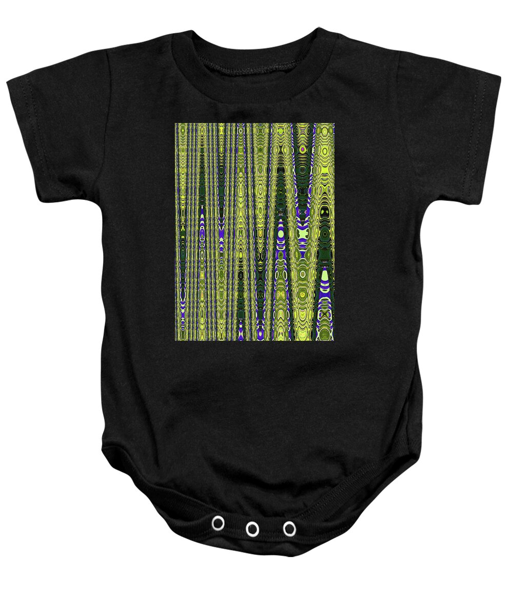 Abstract #9062sw Baby Onesie featuring the digital art Abstract #9062sw by Tom Janca