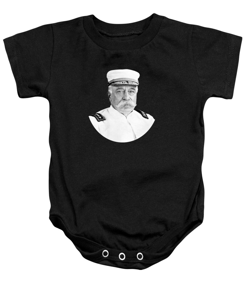George Dewey Baby Onesie featuring the photograph Admiral George Dewey by War Is Hell Store