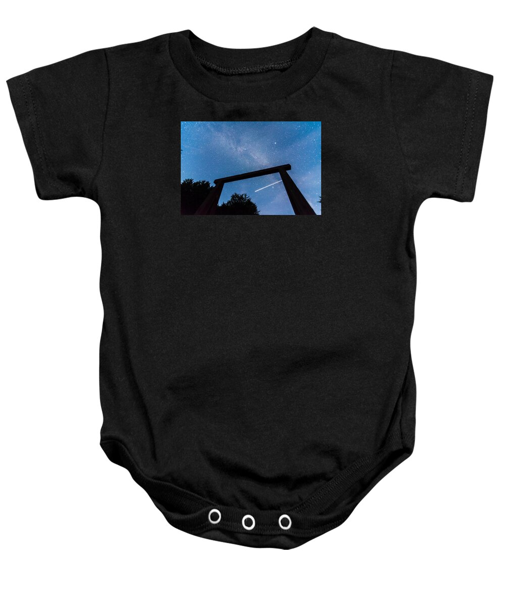 Astro Baby Onesie featuring the photograph Air Shooting Star by Marcus Karlsson Sall