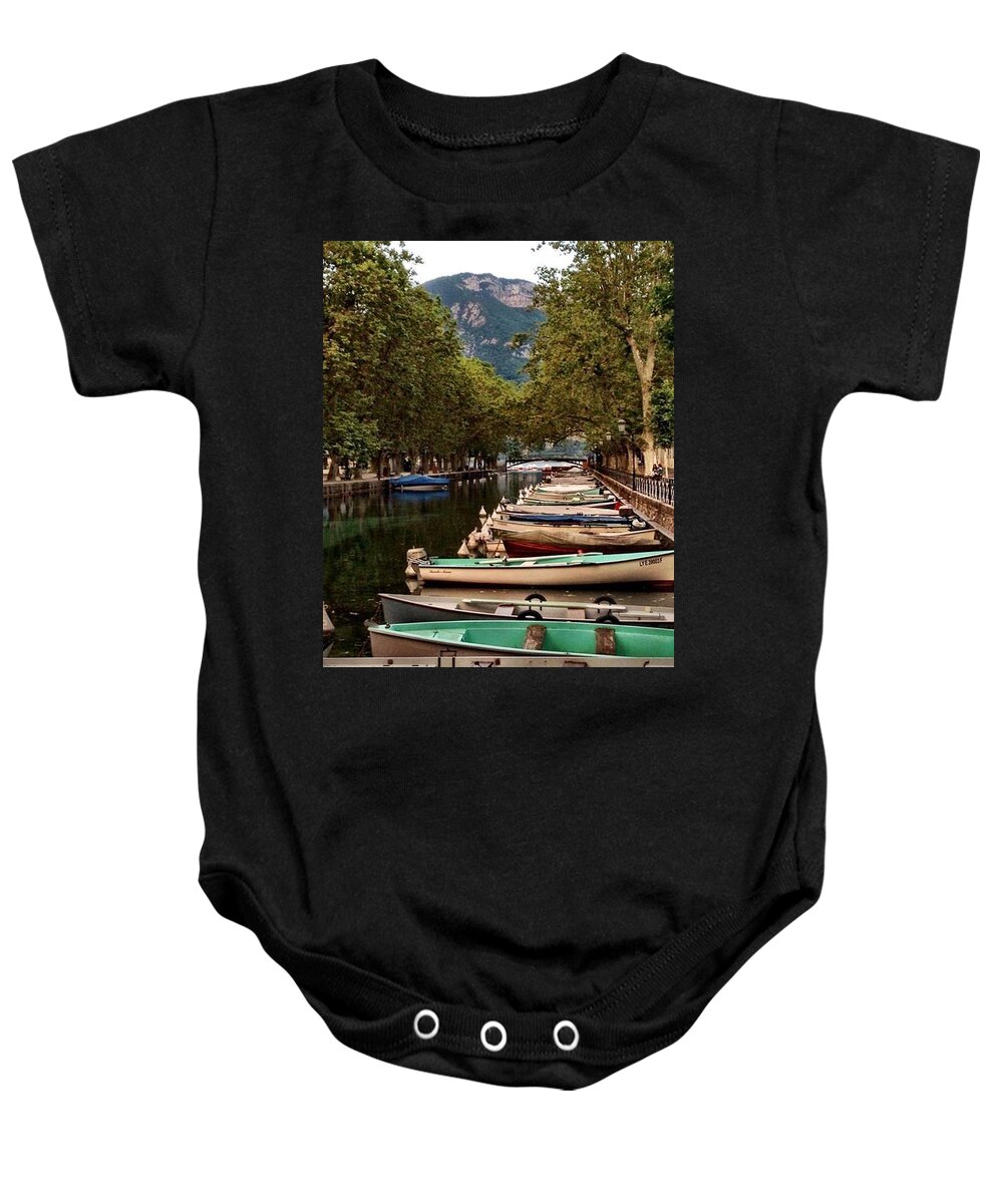 Annecy Baby Onesie featuring the photograph Annecy charm by Lauren Serene