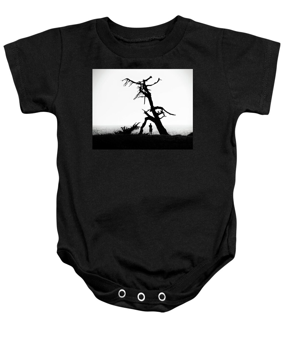 Arch Tree Woman B/w Baby Onesie featuring the photograph Arch by Wendell Ward