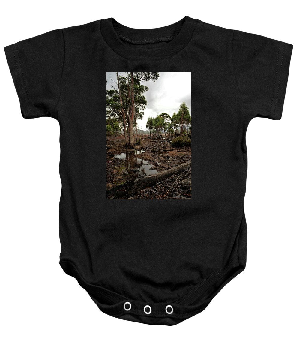 Lake King William Baby Onesie featuring the photograph Around Lake King William by Anthony Davey