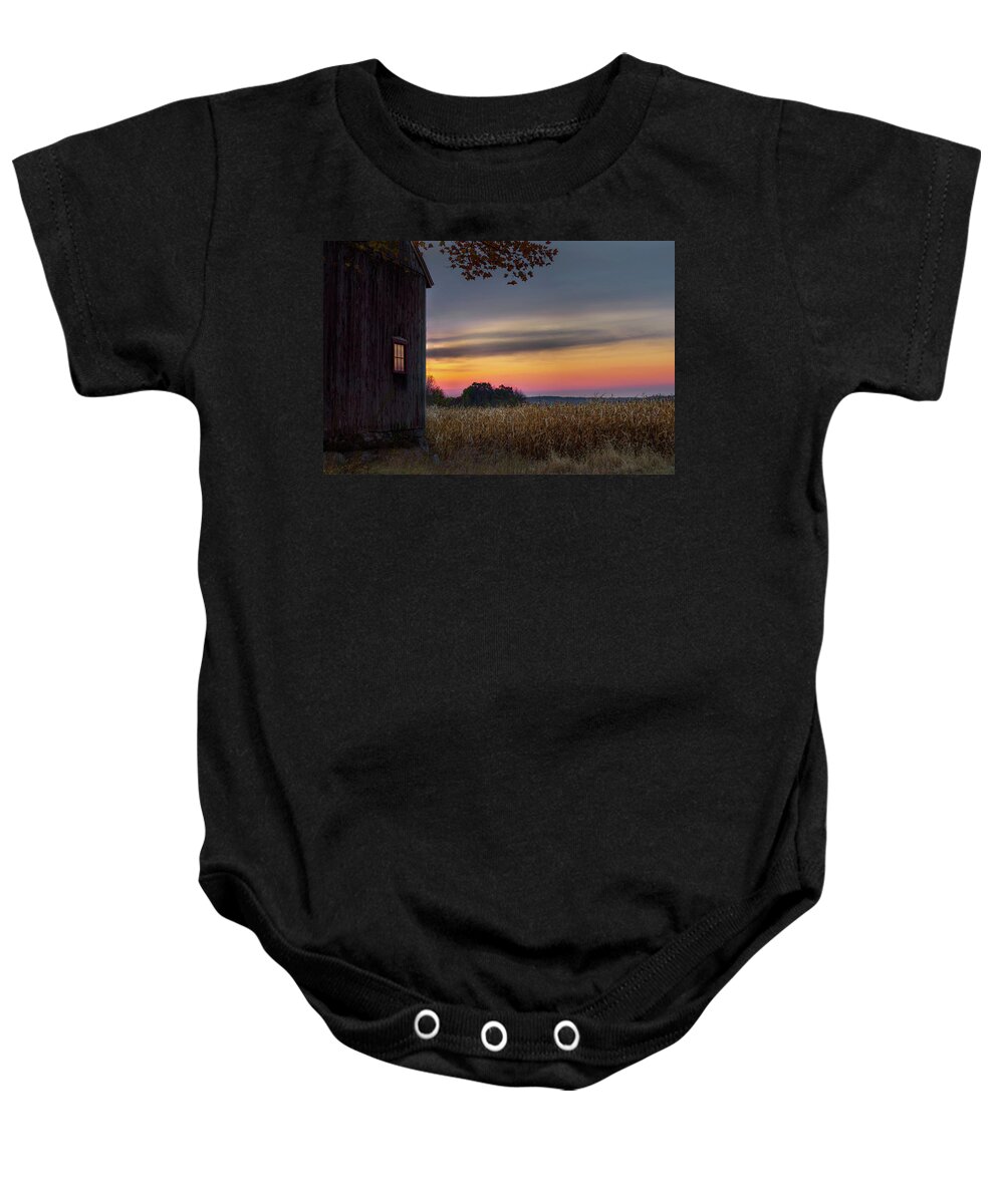 Bucolic Baby Onesie featuring the photograph Autumn Glow by Bill Wakeley