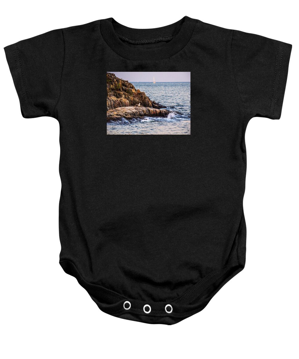 Waterscapes Baby Onesie featuring the photograph Awaiting the Call by Glenn Feron