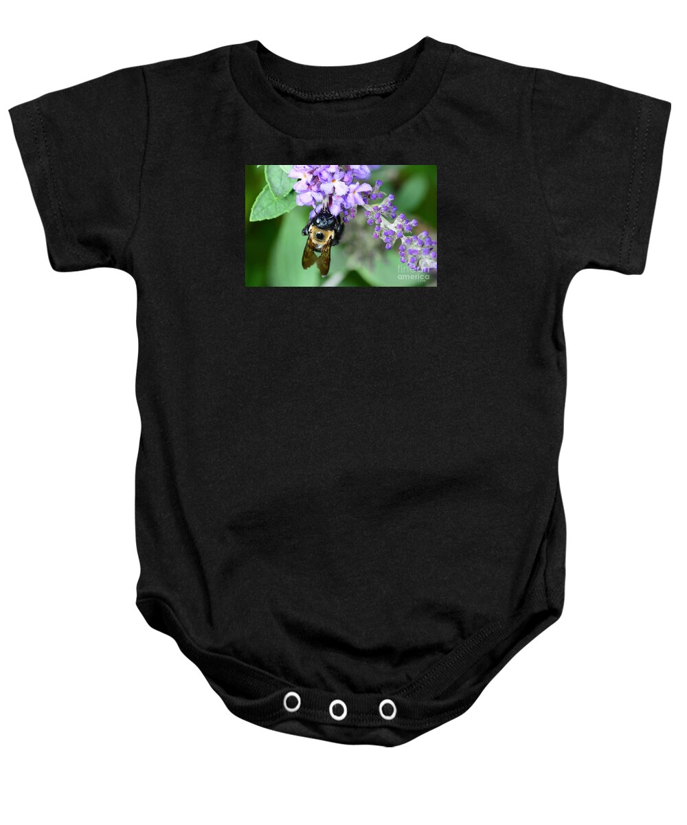 Bee Baby Onesie featuring the photograph Bee-Lieve by Cindy Manero