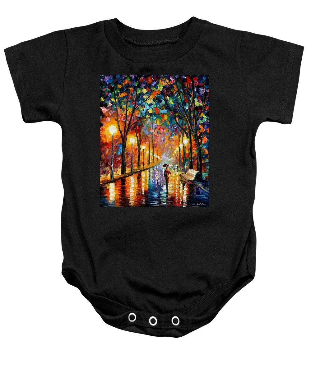 Afremov Baby Onesie featuring the painting Before The Celebration by Leonid Afremov